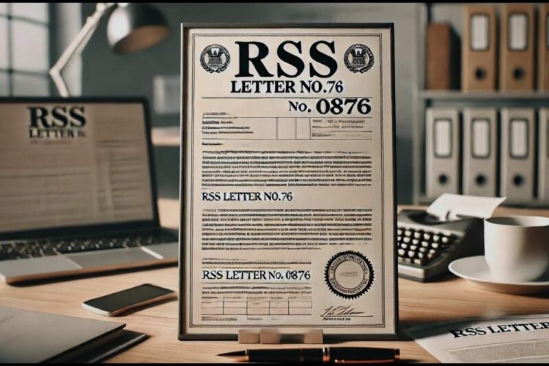RSS Letter No. 0876: A Comprehensive Overview